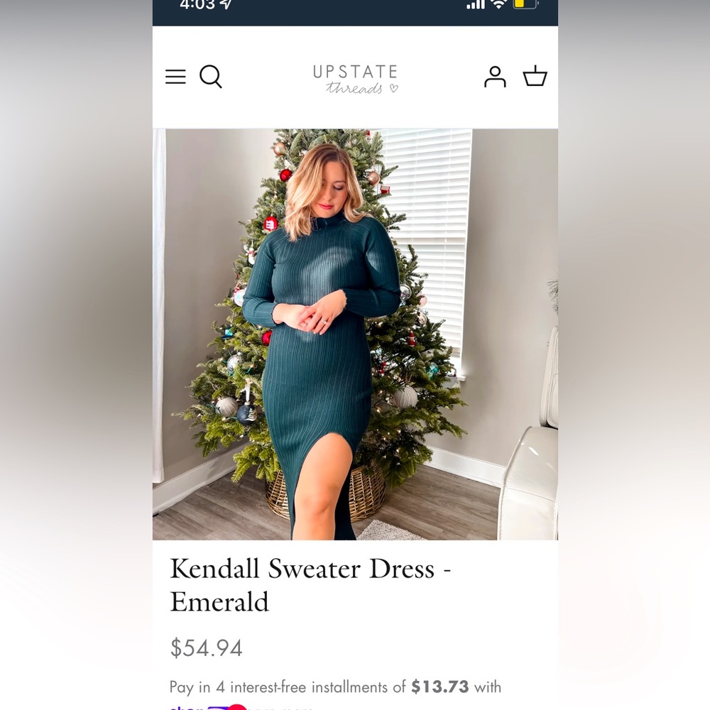 Midi mockneck dress